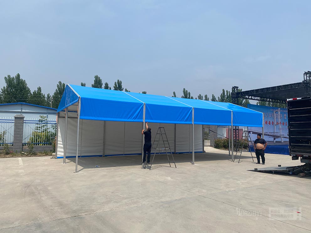 鄭州篷房租賃廠家搭建防洪度汛應急演練活動篷房