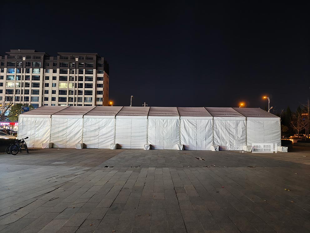 篷房租賃公司助力商丘永城俄羅斯商品特賣活動(dòng)